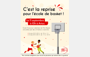 Reprise Ecole de Basket