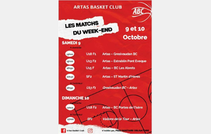 Matchs du 9 et 10 octobre