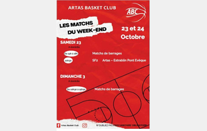 Matchs des 23 et 24 octobre