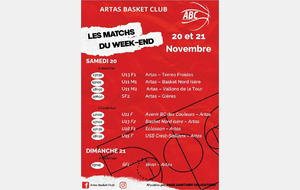 Matchs des 20 et 21 novembre