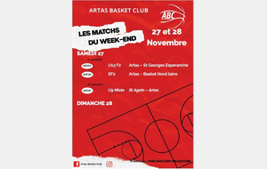 Matchs des 27 et 28 novembre