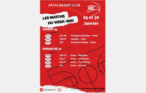 Matchs du 29 et 30 janvier 2022