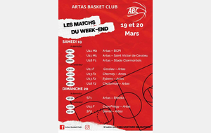 Matchs des 19 et 20 mars