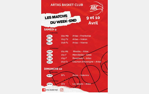 matchs du 9 et 10 avril