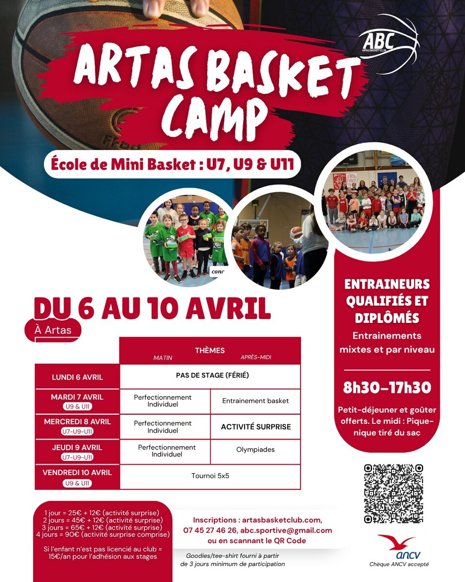 Camp Avril 2026 u7 u9 u11