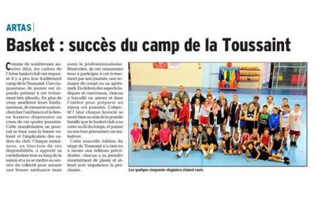 Revue de presse Camp Toussaint 2017