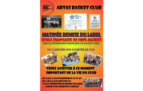 Labellisation Ecole de basket