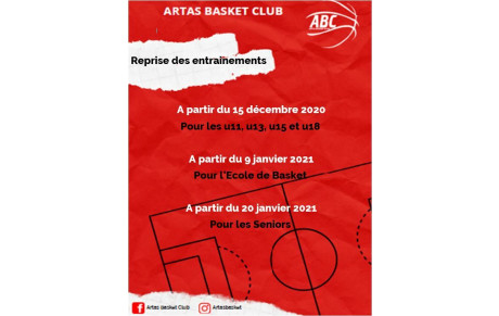Reprise des entrainements
