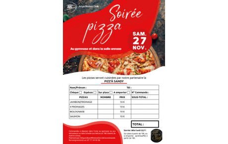 Soirée &quot;PIZZAS&quot; 