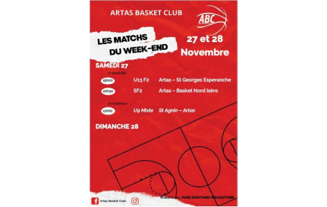 Matchs des 27 et 28 novembre