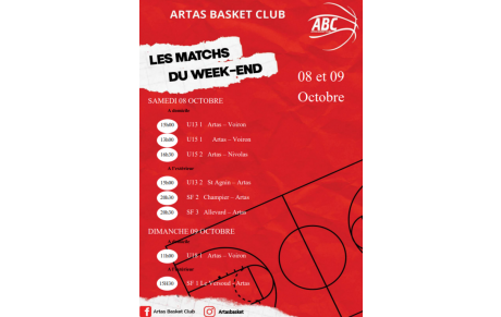 Match du 8 et 9 octobre 2022