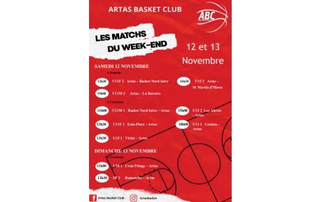 Match du 12 et 13 novembre