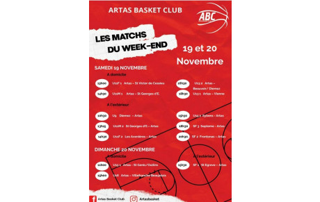 Match du 19 et 20 novembre